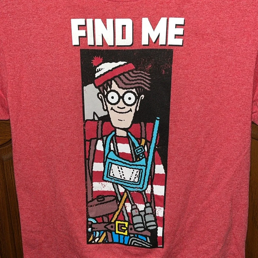 Where's Waldo red short sleeve t-shirt Size XXL
